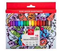 Фломастери Koh-i-Noor Teenage 2.5 мм 18 кольорів (771002/18)
