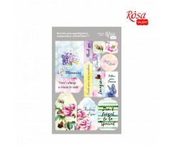 Висікання для скрапбукінгу ROSA TALENT самоклеючі Floral Poem 1 картон 128х200 мм
