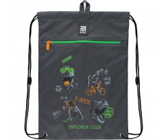 Сумка для обуви с карманом Kite Education Hang Out 46x33 см серый (K22-601M-14)