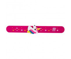 Линейка браслет Kite с фигуркой 15 см силиконовая розовая (K20-018)