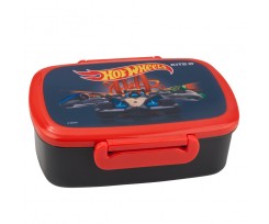 Ланчбокс Kite Hot Wheels с наполнением 750 мл 18x13.5x6.5 см черный (HW19-163)