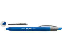 Ручка шариковая автомат Milan DRY GEL черная 0.7 мм (ml.176541125)