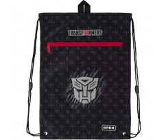Сумка для обуви Kite Transformers с карманом, 46x33 см, полиэстер, черный (TF20-601M-3)