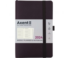 Щотижневик 2024 Axent Partner Soft Skin 125х195 мм 96 аркушів чорний (8509-24-01-A)