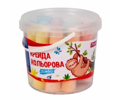 Крейда Yes Jumbo Zoo Land у відрі 16 шт кольорова (400480)