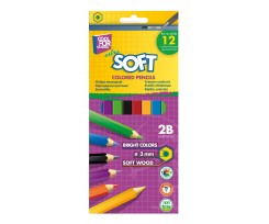Олівці кольорові Cool For School Extra Soft 3 мм 12 кольорів асорті (CF15131)