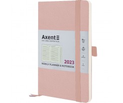 Щотижневик Axent Partner Soft Skin 125x195 мм 96 аркушів пудровий (8509-23-24-A)