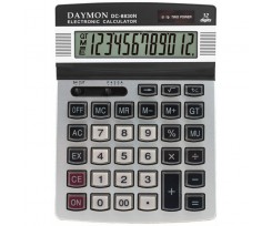 Калькулятор бухгалтерський Daymon 142x195мм 12 розрядний срібний (DС 8830N)