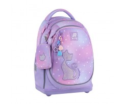 Школьный рюкзак Kite Education Catsline 36x27x16 см 15.5 л фиолетовый (K25-724S-2)