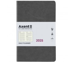 Дневник датированный 2025 Axent Partner City Soft А5 368 страниц серый (8821-25-06-A)