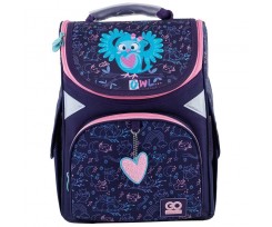 Каркасный рюкзак GoPack Education Pretty Owl 34x26x13 см 11 л синий (GO24-5001S-2)