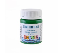 Фарба акрилова ЗХК Декола 50 мл зелена середня глянцева (351999)