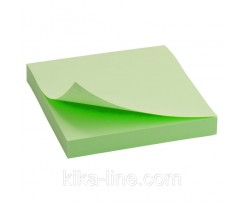 Блок для нотаток Economix з клейким шаром 75х100 мм 100 аркушів зелений (E20933-13)