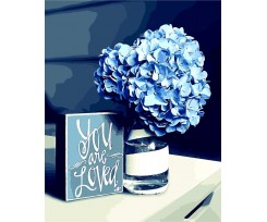 Картина по номерам ZiBi Art Line Гортензия 40х50 см (ZB.64198)