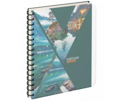 Зошит для записів YES Nature Design А5 144 аркуша клітинка бірюзовий (681681)