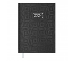 Дневник датированный Buromax Velvet 2024 A5 336 страниц черный (BM.2163-01)