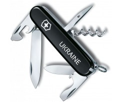 Складаний ніж Victorinox Spartan Ukraine 12 функцій чорний (Vx13603.3_T0140u)