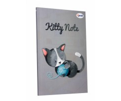 Блокнот Profiplan Kitty А5 80 аркушів клітинка сірий (900060)