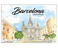 Скетчбук Аркуш Barcelona 197х145 мм 48 аркушів білий (1SB117)