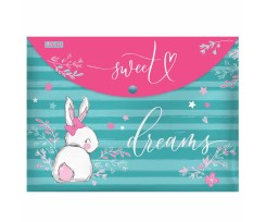 Папка-конверт 1 Вересня Bunny А4 на кнопці (491918)