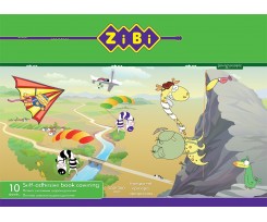 Пленка клейкая ZiBi Kids Line 500x360 мм 10 листов прозрачная (ZB.4791)