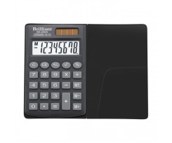 Калькулятор кишеньковий Brilliant 62х98х10 мм 8 розрядний пластик чорний (BS 200Х)