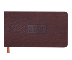 Щотижневик кишеньковий датований 2020 Buromax AMAZONIA А6- 128 сторінок коричневий (BM.2790-25)
