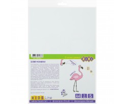 Фоаміран ZiBi Kids line А4 2 мм 5 аркушів білий (ZB.1831)