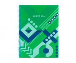 Блокнот Optima Knitting Green A4 80 аркушів клітинка асортi (O20846-21)