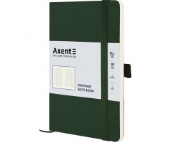 Книга записна Axent Partner Soft Skin125х195 мм клітинка 96 аркушів т. зел (8616-23-A)