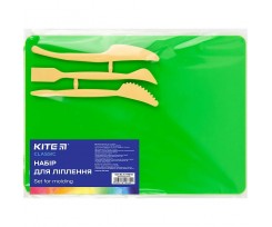 Набор для лепки Kite Classic дощечка + 3 стека зеленый (K-1140-04)