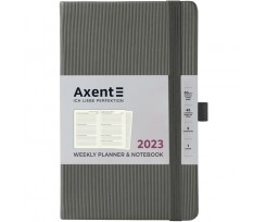 Щотижневик Axent Partner Lines 125x195 мм 96 аркушів сірий (8515-23-03-A)