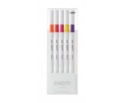 Набір лайнерів Uni Emott Passion Color 0.4 мм 5 кольорів (PEM-SY/5C.02PC)