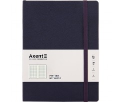 Книга записна Axent Partner Soft L А4 96 аркушів клітинка синя (8615-02-A)