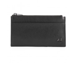 Кредитница Piquadro BK SQUARE с монетницей на молнии с RFID защитой черная (PP5184B3R_N)