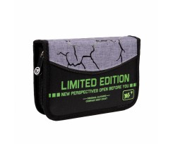 Пенал твердий Yes Lightning 13х21х3 см чорно-сірий (533417)