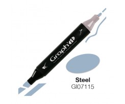 Маркер двосторонній Graph'it Сталевий 7115 (GI07115)