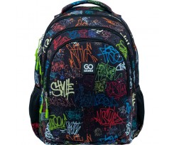 Рюкзак для міста та навчання GoPack Education Teens Graffiti 44x32x18 см чорний (GO22-162L-6)