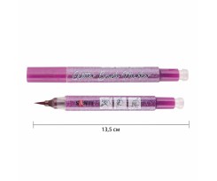 Маркер акварельний Santi Glitter Brush пензель рожева орхідея (390765)