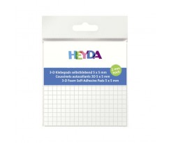 Клеючі квадратики 3-D Heyda двосторонні 5х5х1 мм 361 шт (204889001)