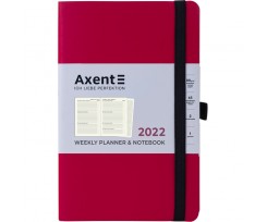 Щотижневик датований Axent Partner Soft Skin 2022 А5- 96 аркушів фуксія (8506-22-10-A)