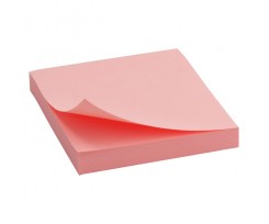 Блок паперу Axent Delta з клейким шаром 75x75 мм 100 аркушів рожевий (D3314-03)