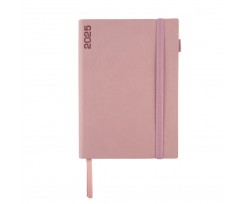 Щоденник датований 2025 Leo Planner Binario A5 368 сторінок рожевий (252541)