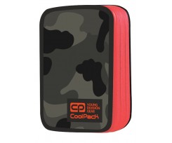 Пенал з наповненням COOLPACK JUMPER 2 DOUBLE DECKER CAMO ORANGE NEON 19,5х12,5х5см (88213CP)