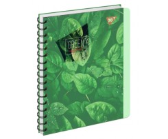 Зошит для записів YES Nature А5 144 аркуша клітинка зелений (681770)