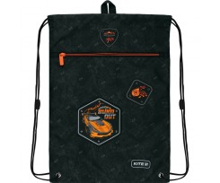 Сумка для обуви с карманом Kite Education Burn Out 46x33 см черный (K22-601M-4)