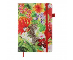 Блокнот деловой Buromax Exotic А5 96 листов клетка красная (BM.295124-05)