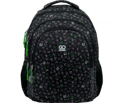 Рюкзак для міста та навчання GoPack Education Teens Letters 44x32x18 см чорний (GO22-162L-4)