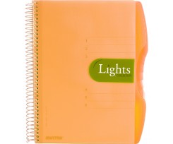 Блокнот Mintra Lights A6 лінія 150 аркушів помаранчевий (982293)