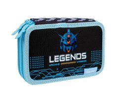Пенал твердий 1Вересня Robotech Legends подвійний 13х21х4 см чорний (533440)